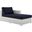 Convene Outdoor Patio Right Chaise In Light Gray/Navy