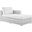 Convene Outdoor Patio Right Chaise In Light Gray/White