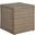 Convene Outdoor Patio Side Table In Brown