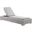 Conway Outdoor Patio Wicker Rattan Chaise Lounge In Light Gray/Gray