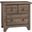 Cool Farmhouse 2 Drawer Night Stand In Grey