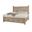 Cool Rustic King X Bed with Footboard Storage In Clear Maple