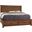 Cool Rustic Queen Mansion Bed With Footboard Storage In Amber