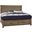 Cool Rustic Queen Mansion Bed With Footboard Storage In Stone Grey
