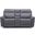 Cooper Power Reclining Loveseat with Console and Headrest In Blue Grey