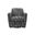 Cooper Swivel Club Chair In Chanel Black and Black