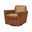Cooper Swivel Club Chair In Cognac and Matte Black
