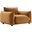 Copious Performance Velvet Arm Chair In Cognac