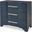 Cora Three Drawer Chest In Navy