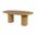 Coral Oval Wood Double Pedestal Dining Table In Light Brown
