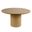 Coral Round Wood Pedestal Dining Table In Light Brown