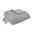 Corded Plush Heated Twin Blanket In Grey