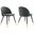 Cordial Upholstered Fabric Dining Chairs - Set of 2 In Gray