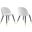 Cordial Upholstered Fabric Dining Chairs - Set of 2 In White
