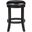 Cordova 24 Inch Swivel Backless Counter Stool In Black