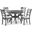 Cori 5 Piece Round Dining Room Set In Gray