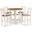 Cori Counter 5 Piece Set In Bisque and Brown