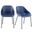 Corinna Side Chair Set of 2 In Dark Blue