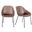 Corinna Side Chair Set of 2 In Dark Brown