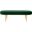 Corinne Oval Bench In Emerald And Gold