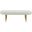 Corinne Oval Bench In Ivory And Gold