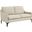 Corland Beige Upholstered Fabric Loveseat