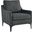 Corland Charcoal Upholstered Fabric Arm Chair