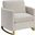 Corliss Upholstered Arched Arms Chair Beige