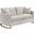 Corliss Upholstered Arched Arms Loveseat Beige