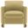 Corliss Upholstered Curved Track Arm Chair In Camel