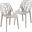 Cornelia Dining Chair Set of 2 In Solid Grey