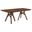 Cortina 79 Inch Mid-Century Modern Walnut Wood Dining Table with Walnut Legs