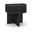 Cortland Acacia Veneer and Solid Wood Night Stand In Black