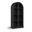 Corva Solid Wood Storage Cabinet In Black