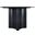 Corvina Oak Veneer Dining Table In Black