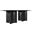 Corvina Oak Veneer Dining Table In Black