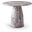 Cosenza 36 Inch Marble Finish Concrete Dining Table In Brown