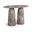 Cosenza Concrete Indoor and Outdoor Bar Table In Brown