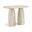 Cosenza Concrete Indoor and Outdoor Bar Table In Travertine
