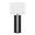 Cosmo 28 Inch Glam Metal Table Lamp In Black and White