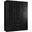 Cosmo 3-Door Wardrobe with Raised Panel Doors In Black