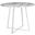 Cosmo Contemporary/Glam Dining Table In Chrome And White Marble Top