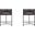 Cosmopolitan Counter Stool in Pebble and Black (Set of 2)