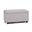 Cosmopolitan Linen Look Fabric Storage Ottoman In Cloud Grey