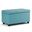 Cosmopolitan Vegan Faux Leather Storage Ottoman In Soft Blue