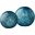Cosmos Indigo Glass Balls