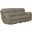 Costa Power Lay Flat Reclining Sofa In Putty