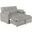 Cotswold Tufted Cushion Sleeper Sofa Bed Light Grey