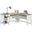 Cottage Road L-Shaped Desk In Soft White