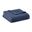 Cotton Waffle Weave Twin Blanket In Indigo